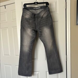 Express Men's Charcoal Bootcut Jeans